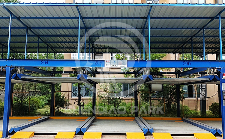 神雕廠區(qū)地面機(jī)械車位案例實拍